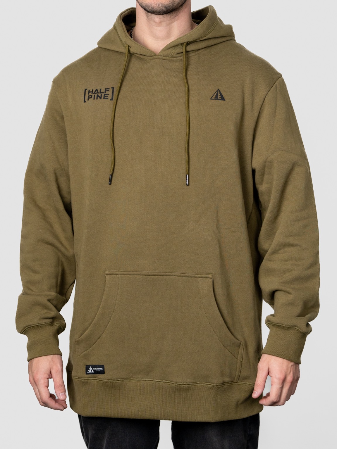 POLERON HOODIE DOUBLE HP OLIVE - Imagen 2
