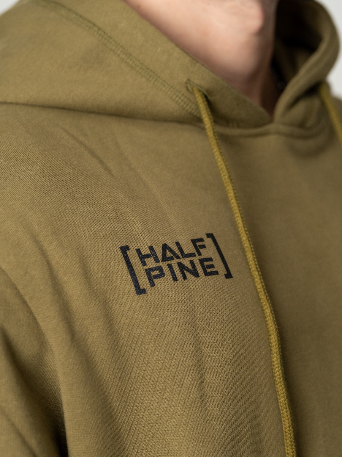 POLERON HOODIE DOUBLE HP OLIVE - Imagen 3