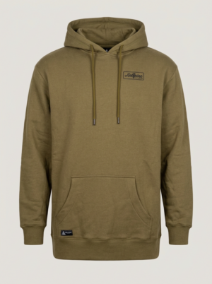 POLERON HOODIE WORLDWIDE OLIVE - foto sin modelo