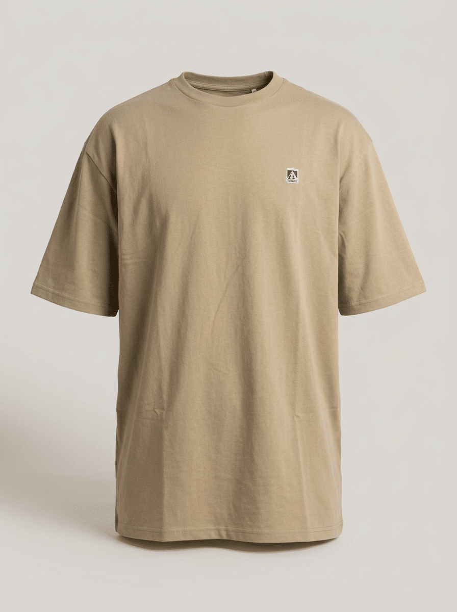 POLERA T-SHIRT PATHLOG BEIGE - foto sin modelo